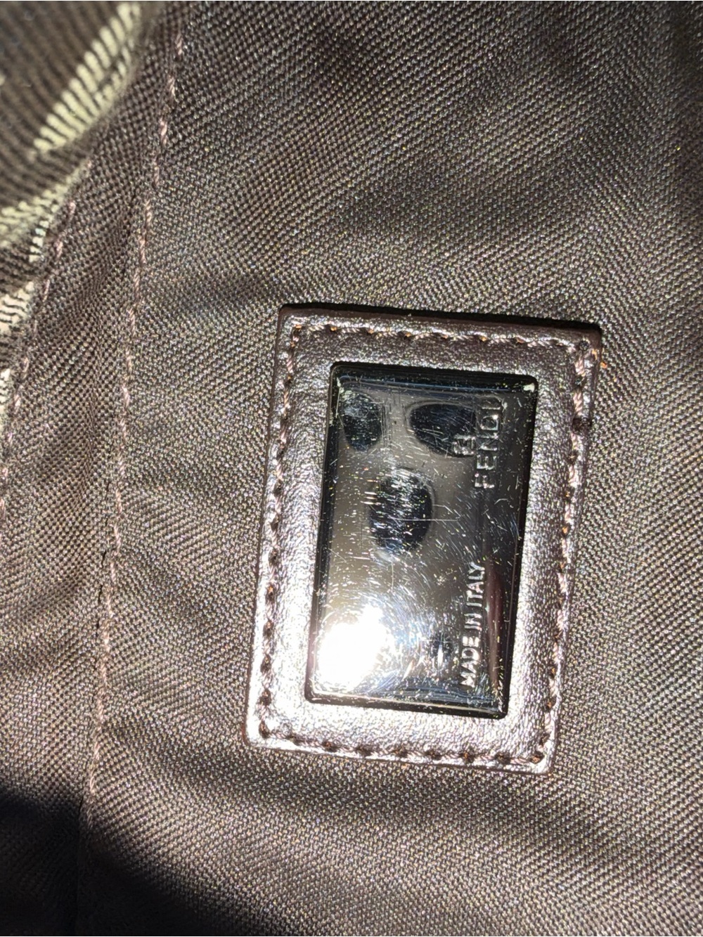 Authentic Vintage Fendi Zucchino East-West Baguette / Mamma Baguette🤎 - Picture 12 of 12